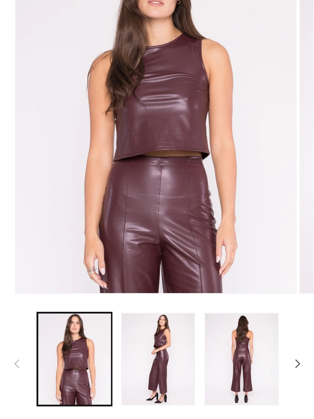 Ripley Rader Faux Leather Top